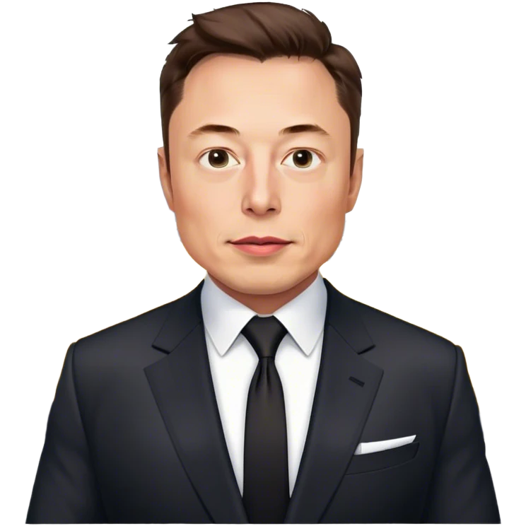 elon musk with parking emoji