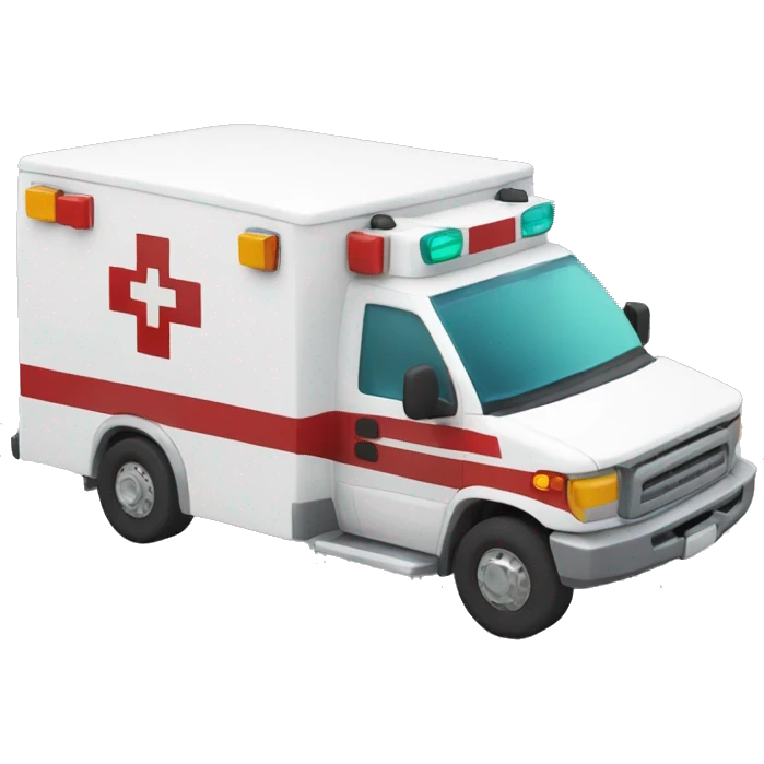 Ambulance with SKU Hierarchy Service written on the side emoji
