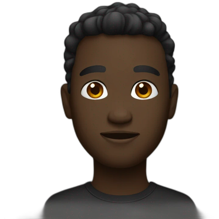 black color emoji