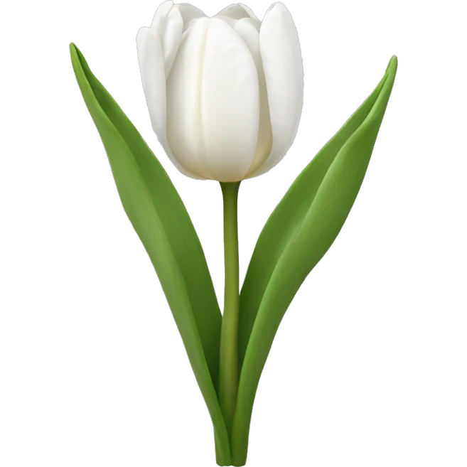 White tulips emoji