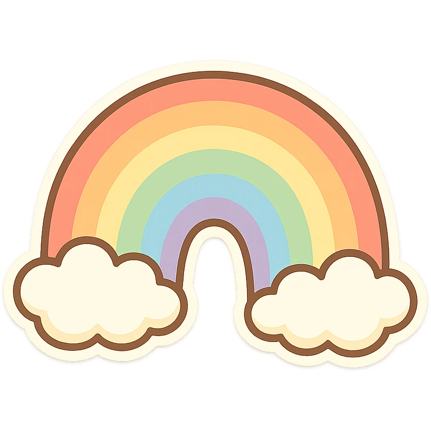 一道弯弯的彩虹 emoji