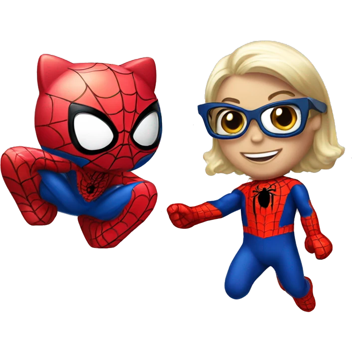 hello kitty and spiderman emoji