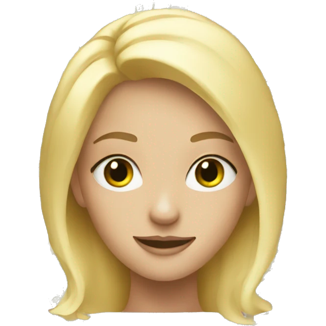 Blonde girl with a lot of money emoji