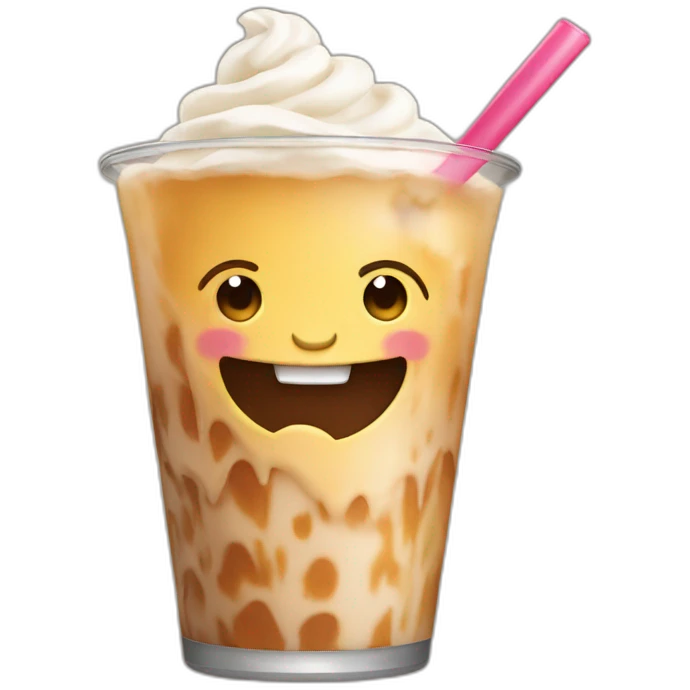 Tatortot drinking a milkshake emoji