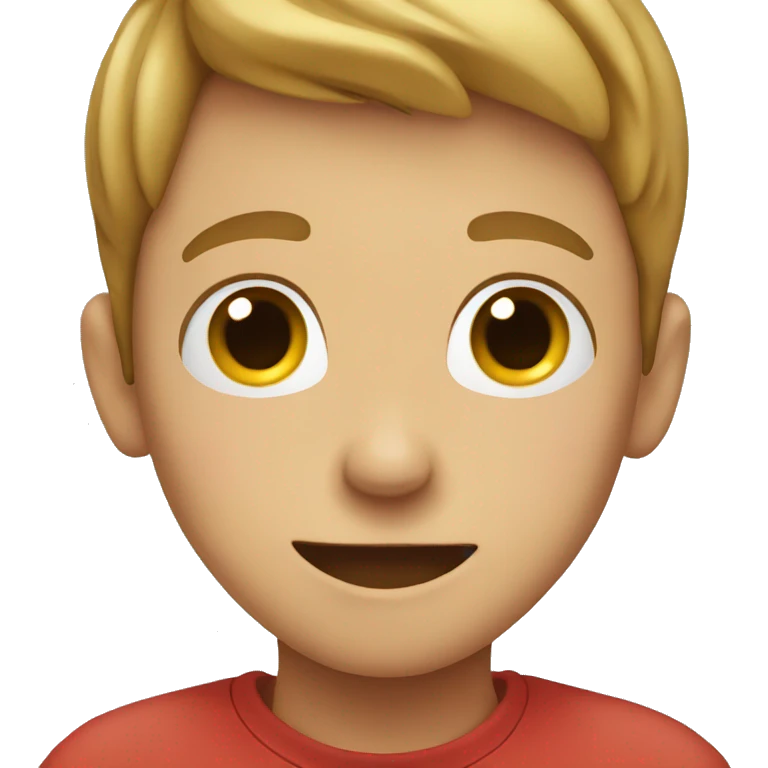 Boy holding his ears  emoji