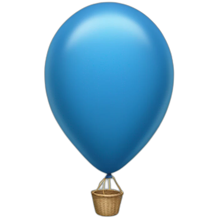 blue baloon emoji