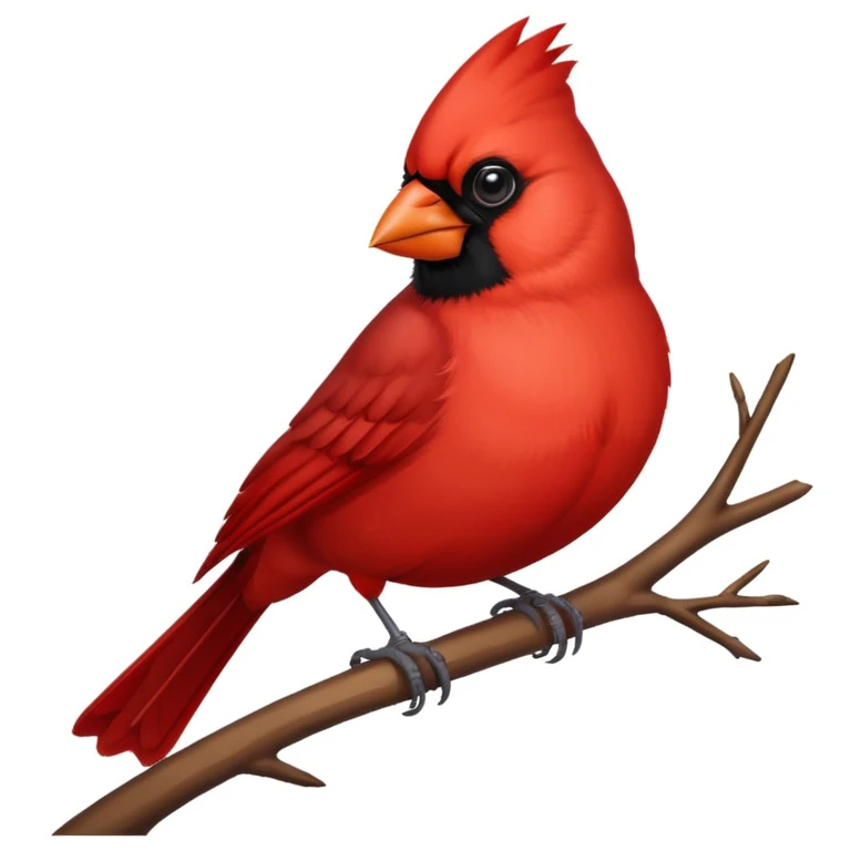 Red cardinal emoji