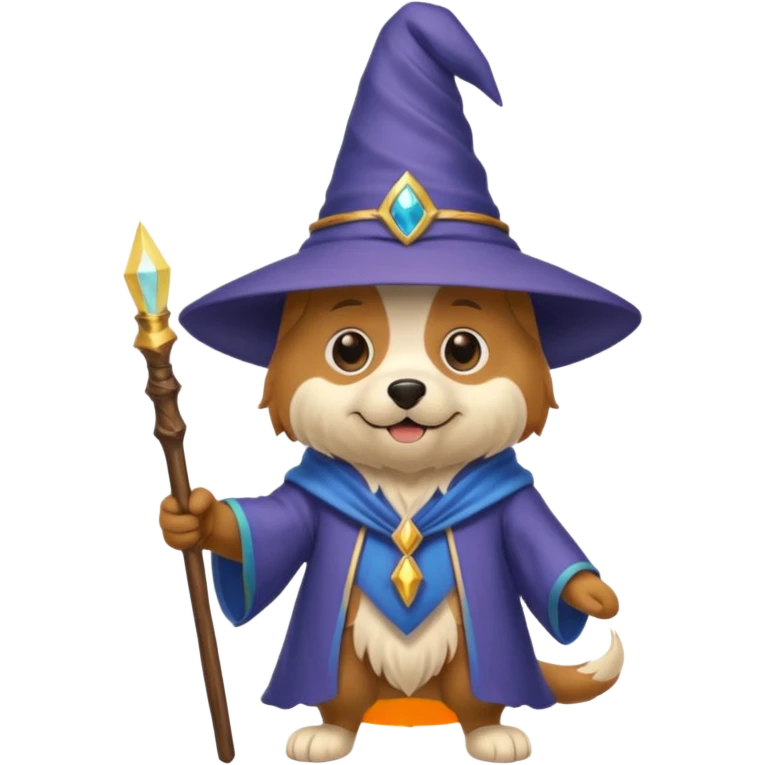 Dog wizard emoji