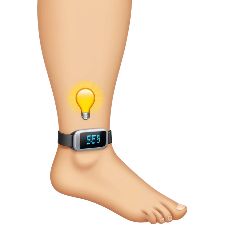 Ankle monitor emoji