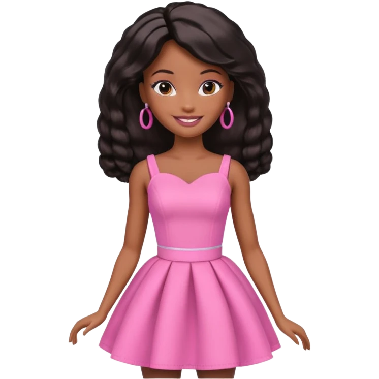 black barbie emoji