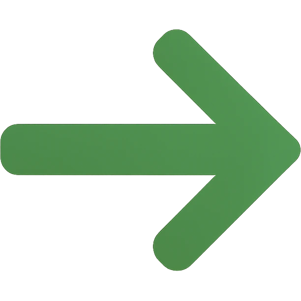 green arrow, flat color icon style, minimal and bold emoji