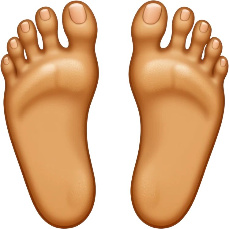 two feet on beach sand emoji