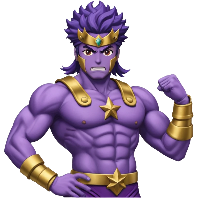 J’aimerais que tu me crées un emoji sur star Platinum dans jojo bizarre Adventure emoji