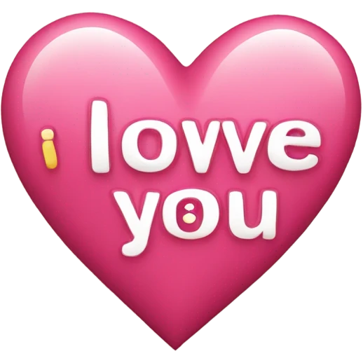 Heart with I love you emoji