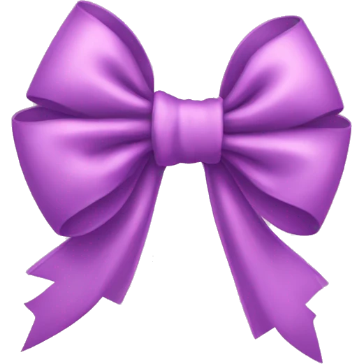 Coquette bow emoji