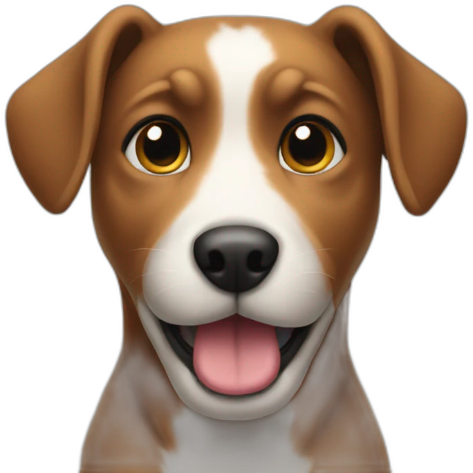 cute dog telling to login emoji
