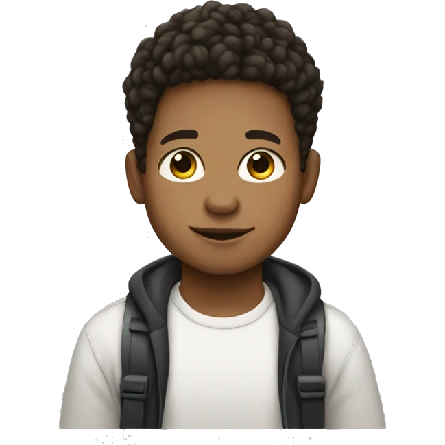 light skinned boy with freeforms emoji