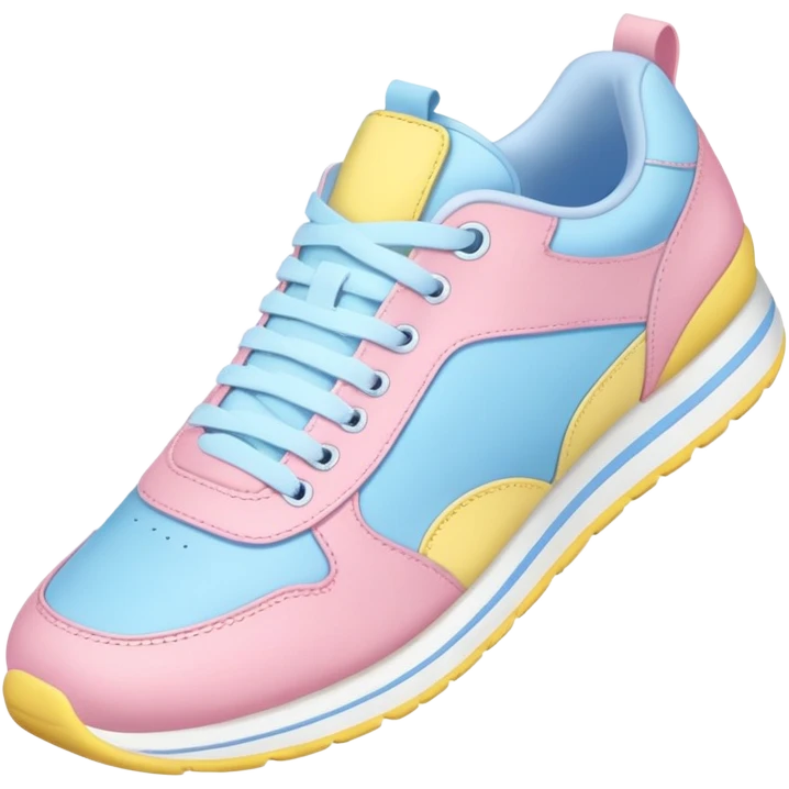 Girls pastel sneakers emoji