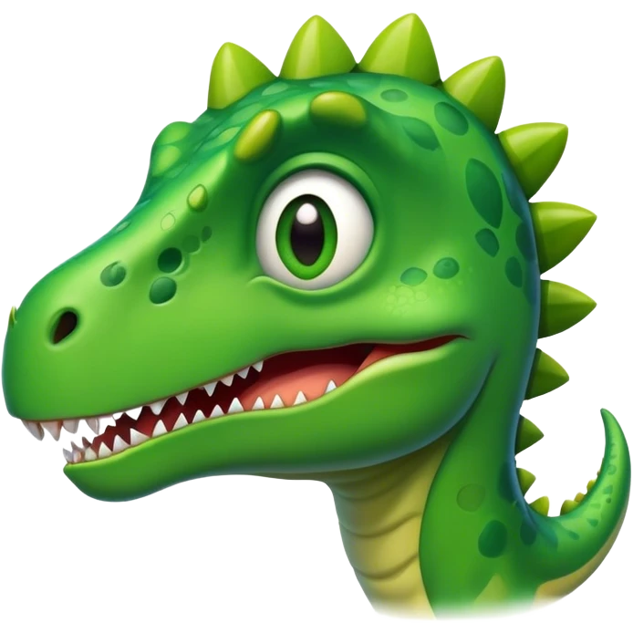 Excited terrified dinosaur  emoji