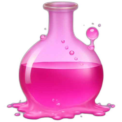 pink potion bubbling emoji