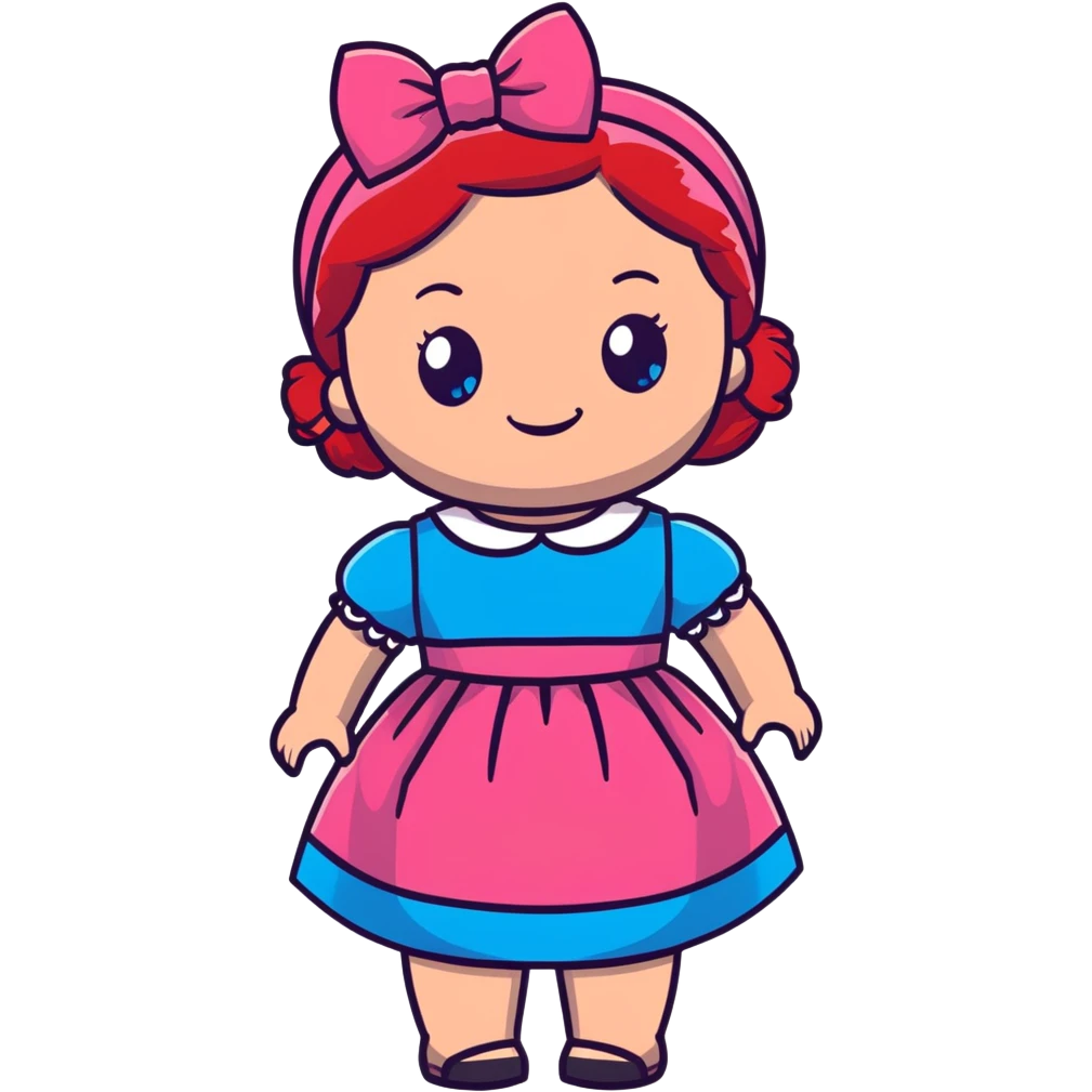 Poppy doll from Poppy Playtime emoji