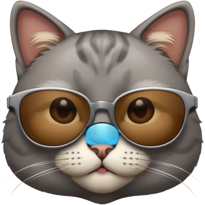 Cat wearing sunglasses emoji