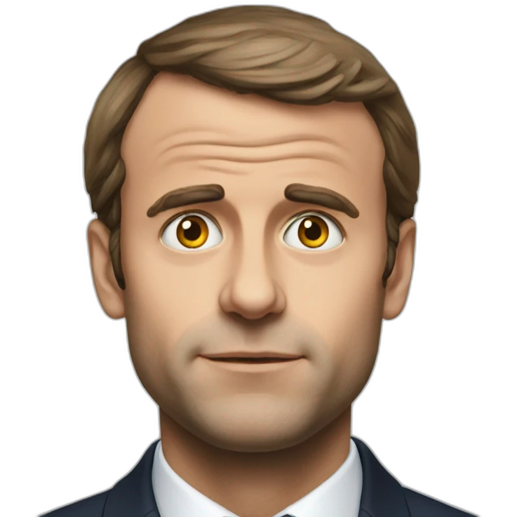 macron crossed eyes emoji