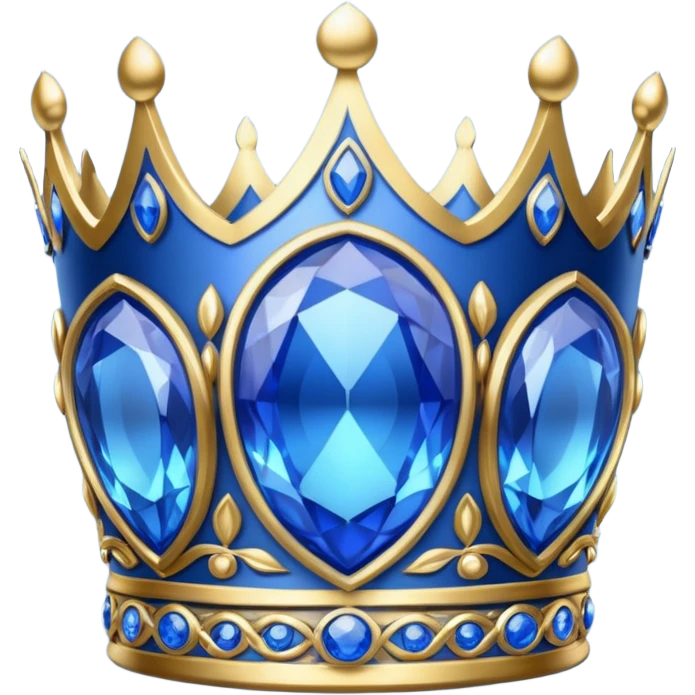 blue crown emoji