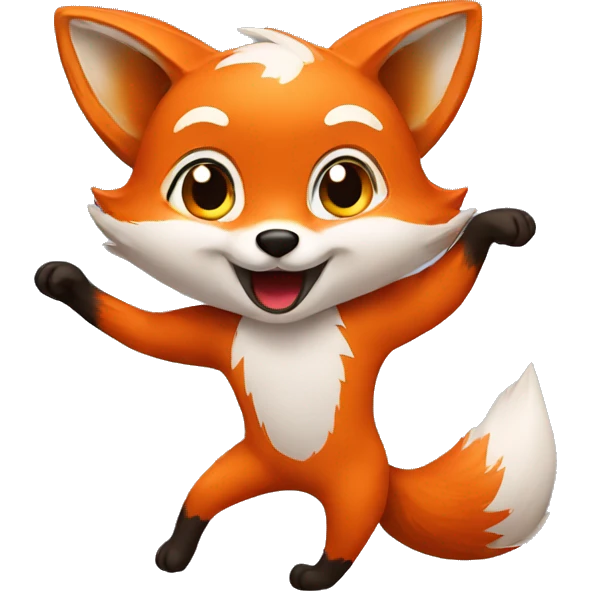 Fox dancing emoji