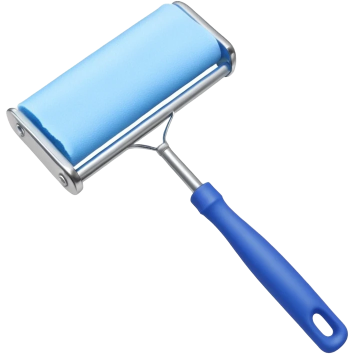 Small paint roller brush emoji
