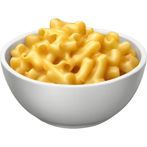 Bowl of Mac and cheese  emoji
