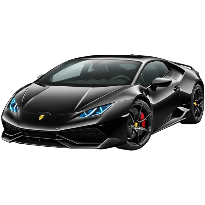 Lamborghini Huracanes, noir emoji