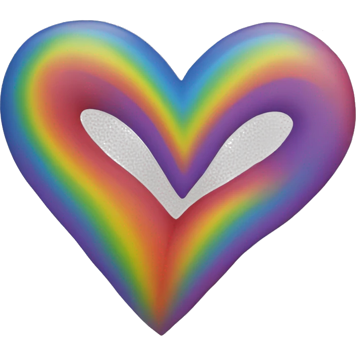 Rainbow heart emoji