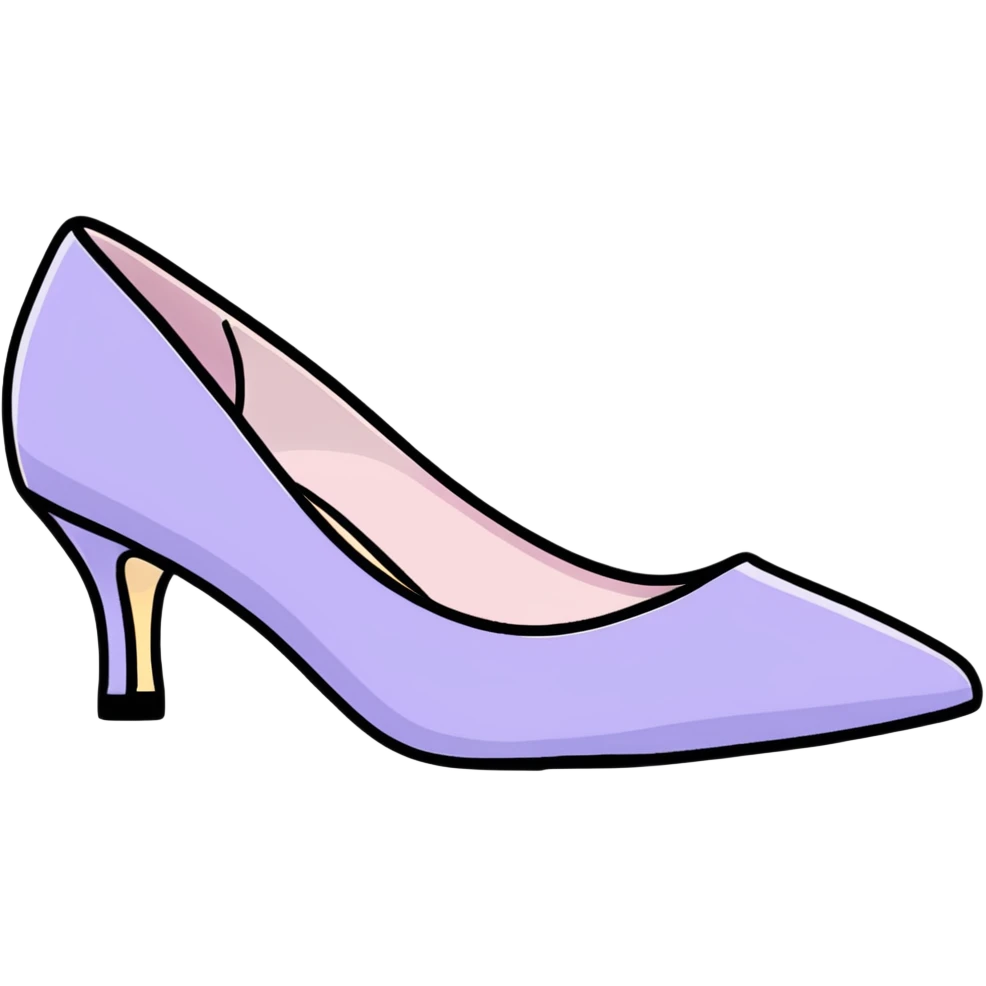 lilac pastel pumps emoji