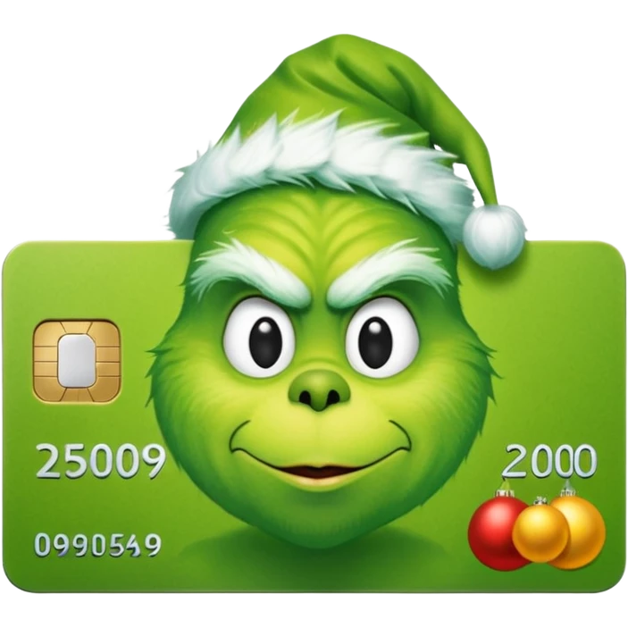 Grinch Credit Card emoji