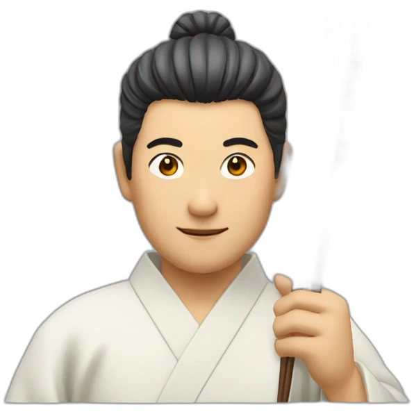 japanese man holding chopsticks emoji