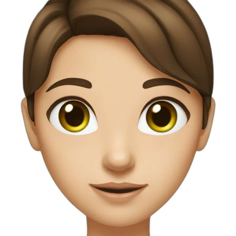 slickbrownhair-greeneyes-girl emoji