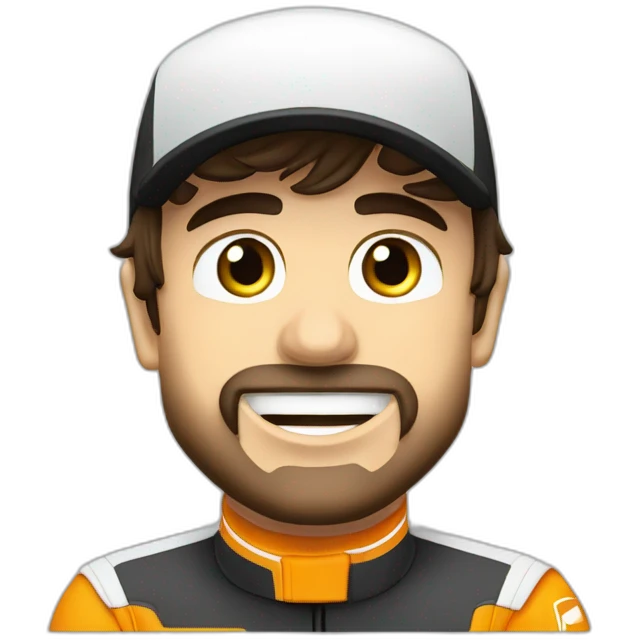 Fernando Alonso, número 33, coche formula 1 emoji