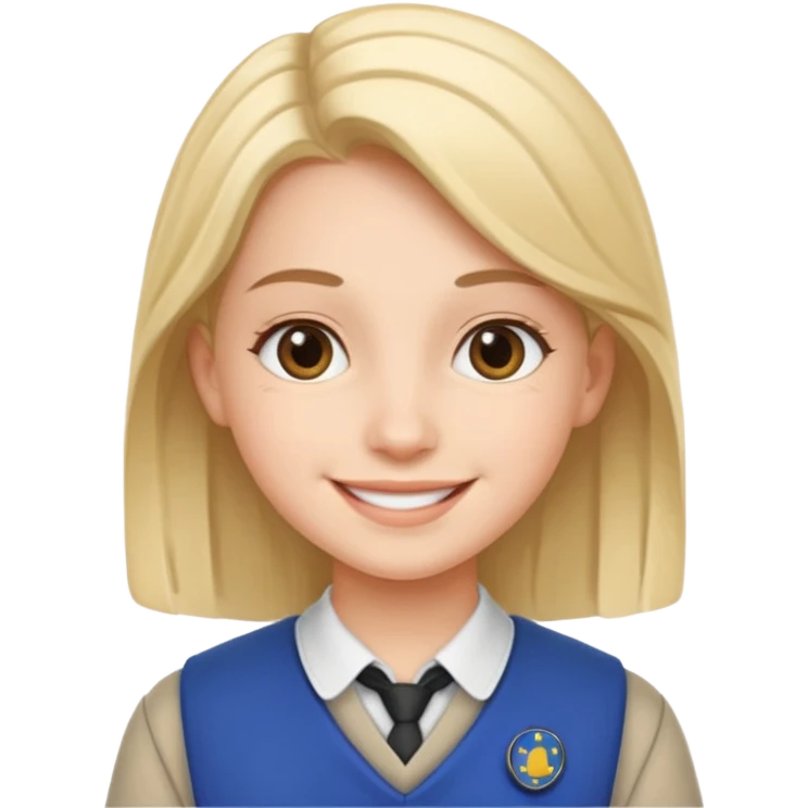 Europe styled student emoji