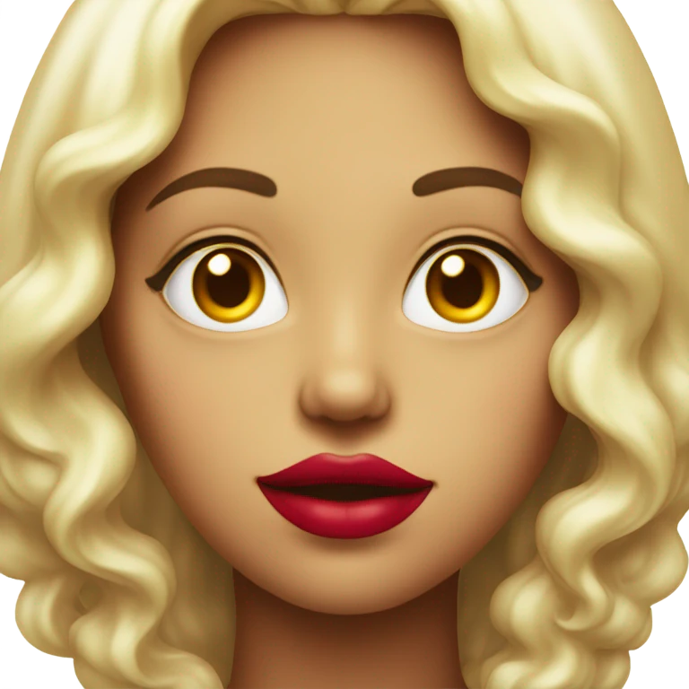 Lipstick Face covered in milk liquid emoji