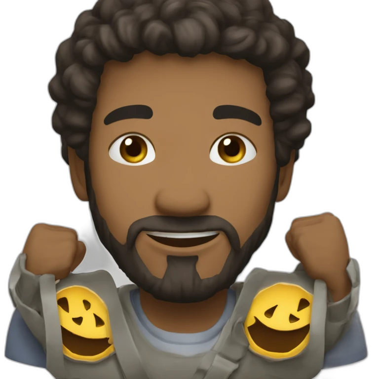 Кролик с большими ушами в стильных очках emoji