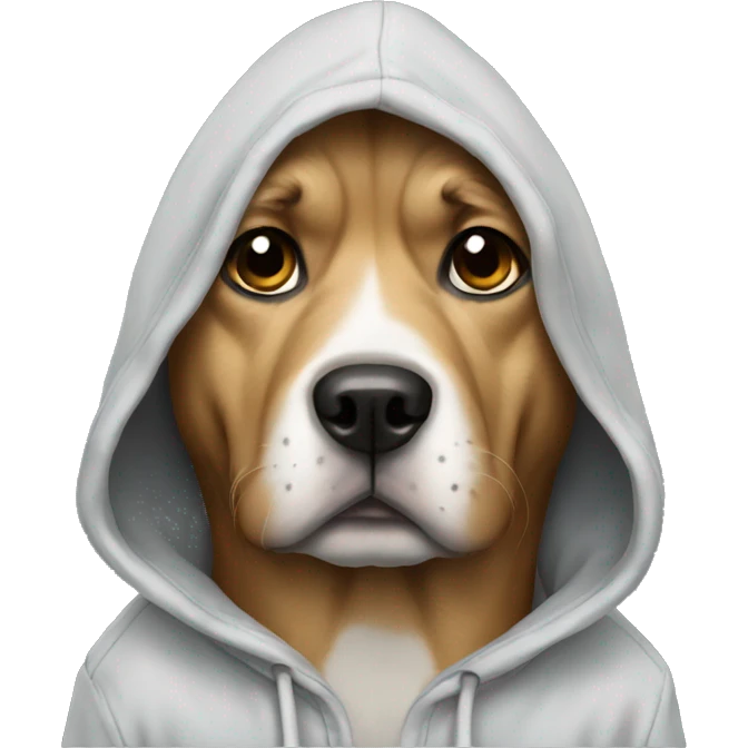 dog with hoodie emoji