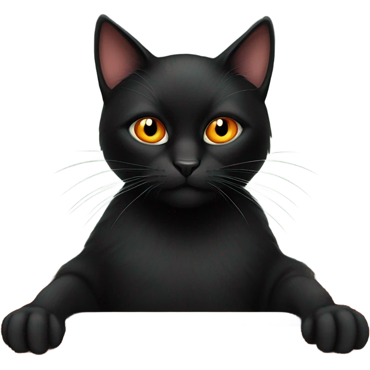 Create a black cat with orange stripes playing blackjack emoji