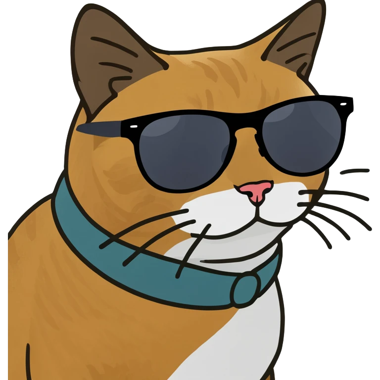 cat wearing sunglasses emoji