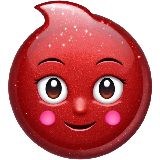 red glitter mark check emoji