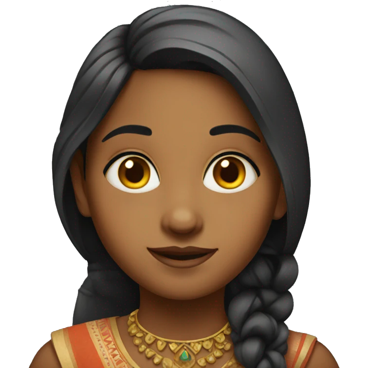 Indian girl  emoji