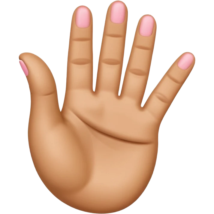 A 3D emoji in iOS emoji aesthetic style of a hand making the “shaka” gesture, with thumb and pinky extended outward and other fingers folded in, cheerful expression, clean white background, glossy Apple-style design
 emoji