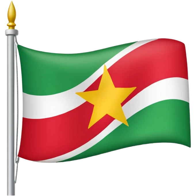 Fait le drapeau du suriname emoji