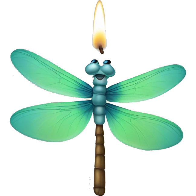 dragonfly, soya, candle  emoji