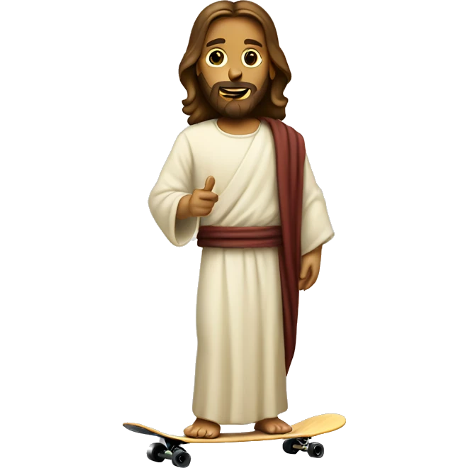 Jesus on a Skatboard emoji
